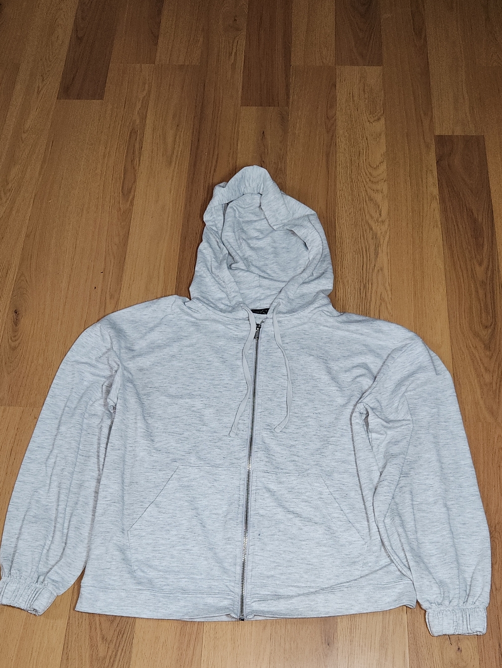 Banana Republic Light Gray Women's Zip-Up Hoodie Sweater